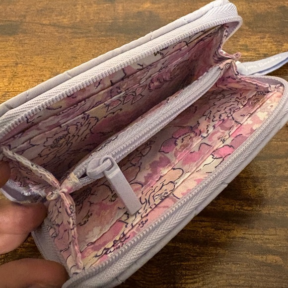 Vera Bradley Light Purple Quilted Wallet - Picture 3 of 3